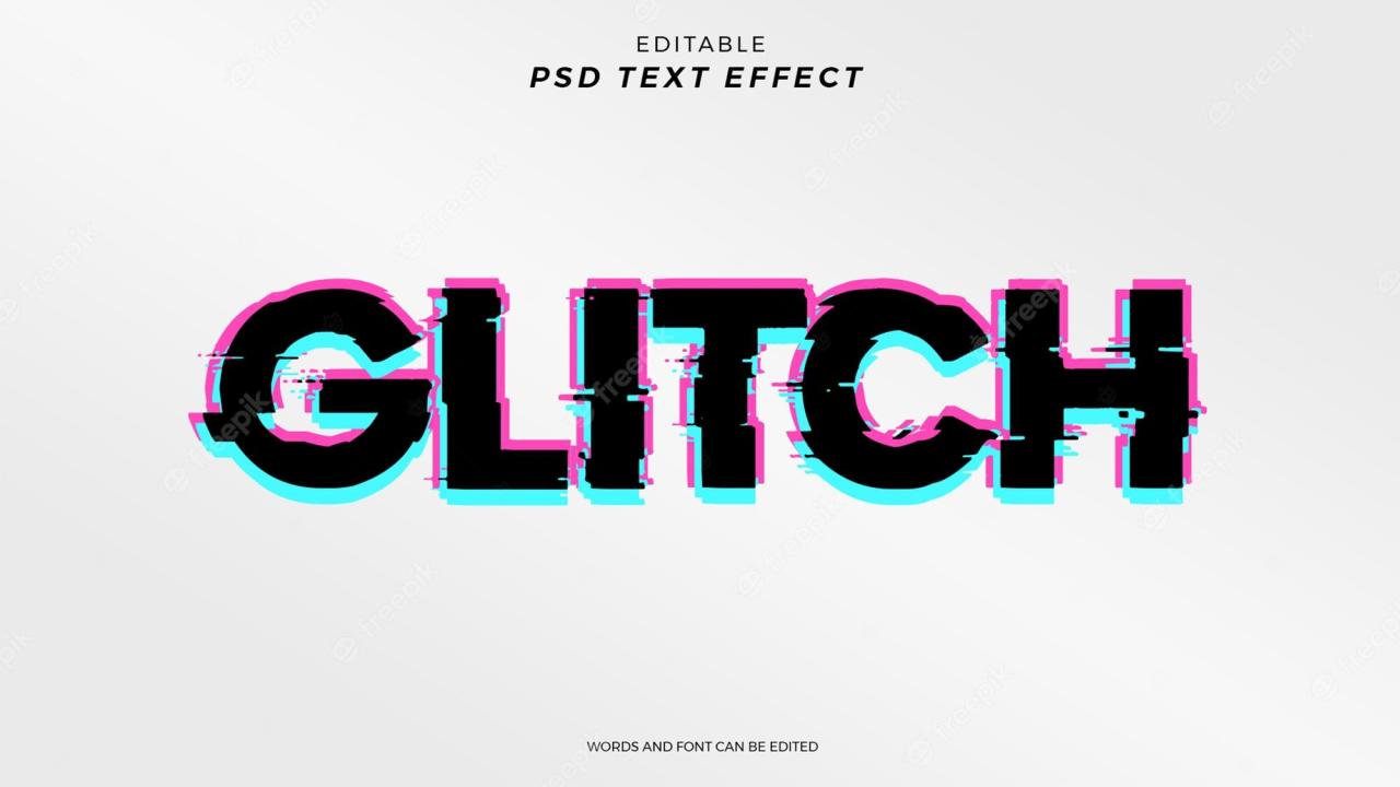 Glitch Text Effect Images - Free Download on Freepik